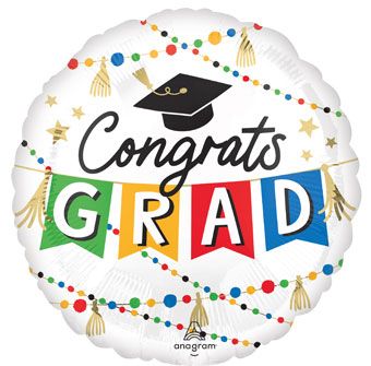 Congrats Grad Balloon - 3-Pack - Image 1