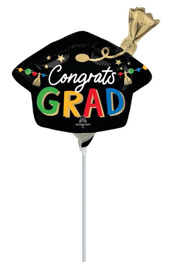 Congrats Grad Balloon - 5-Pack - Image 1