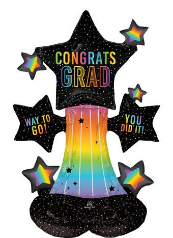 Congrats Grad Balloon 36" Foil - Graduation Party - Image 1