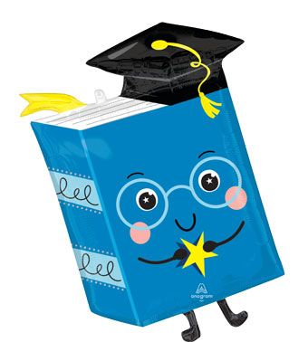 Dream Big Book Balloon 3-Pack - Graduation Party - Image 1