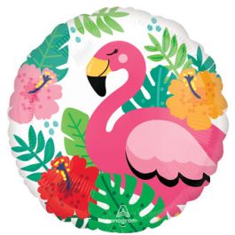 Flamingo Foil Balloon 18 Inch - Tropical Party Decor - Image 1