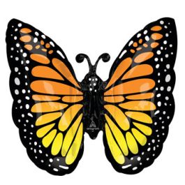 Monarch Butterfly Foil Balloon 25 Inch Glow Decoration - Image 1