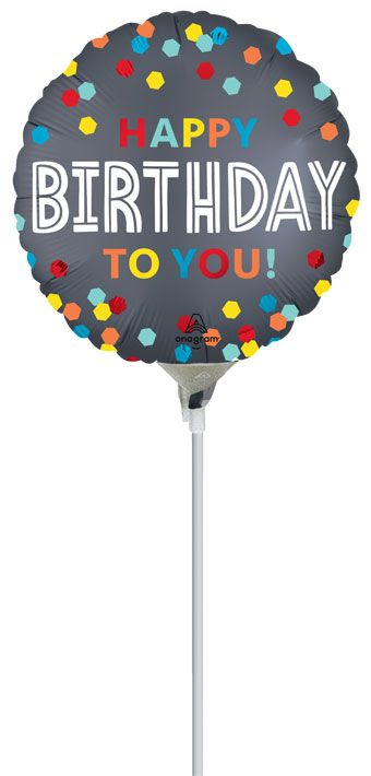 Happy Birthday Balloon - 5-Pack - Image 1