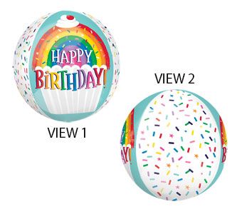 Rainbow Sprinkles Balloon - 3-Pack - Image 1