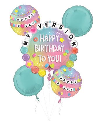 Happy Birthday Balloon Bouquet - Friendship Theme - Image 1