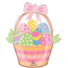 Easter Egg Basket Decoration - Large Shape 28 Inch - Image 1