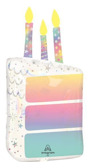 Pearlized Cake Slice Balloon 28" - Birthday Party - Image 1