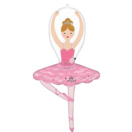 Ballerina Girl Foil Balloon 43 Inch - 1 Pack - Image 1