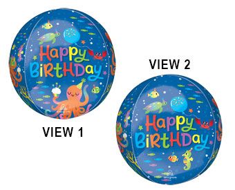 Globo de aluminio con forma de pulpo, 16 pulgadas (100 unidades)