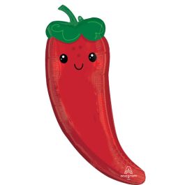 Chili Pepper Balloon 36 Inch Foil - 1 Pack - Image 1