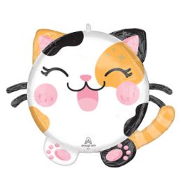 Kawaii Kitty Foil Balloon 20 Inch - Image 1