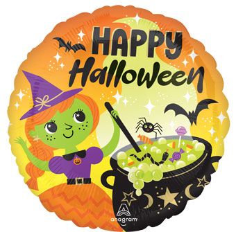 Halloween Witch Balloon - 5-Pack - Image 1