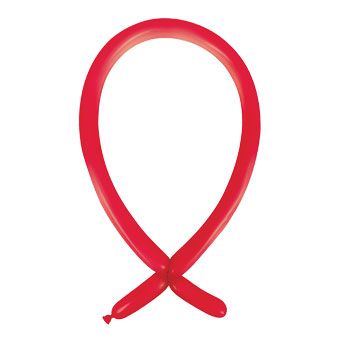 Red Ribbon Balloon - Bag of 100 - Image 1
