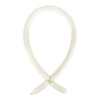 Frosty White Balloons - Bag of 100 - Image 1