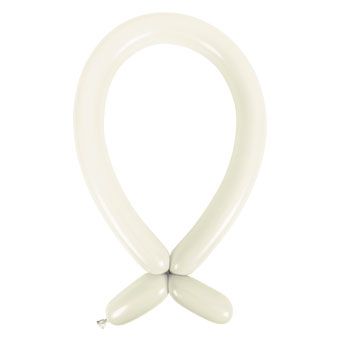 Frosty White Balloon - Bag of 100 - Image 1