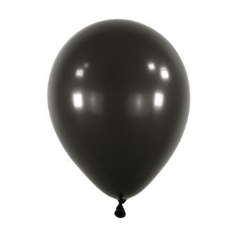 Jet Black Balloons - Bag of 100 - Image 1