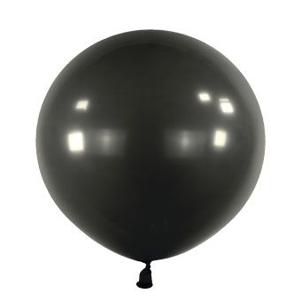 Jet Black Balloon - Party Supplies - Image 1