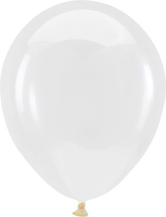 Crystal Clear Balloons - Bag of 100 - Image 1