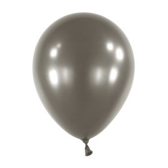 Jet Black Balloons - Bag of 100 - Image 1