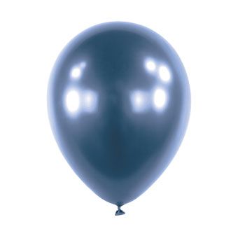 Azure Blue Satin Luxe Balloons - Bag of 100 - Image 1