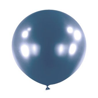 Azure Blue Satin Luxe Balloon - Party Supplies - Image 1