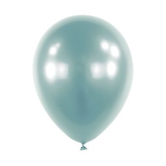Pastel Blue Satin Luxe Balloons - Bag of 100 - Image 1