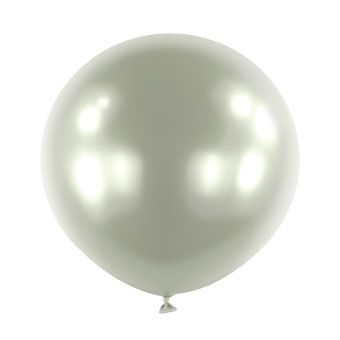 Platinum Satin Balloon - 12" Pack of 4 - Image 1