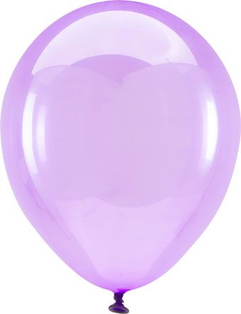 Crystal Purple Balloons - Bag of 100 - Image 1