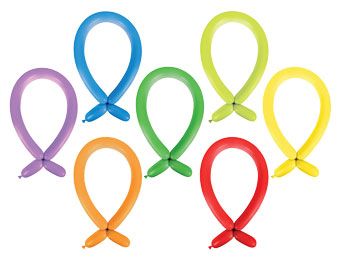 Rainbow Balloons - Bag of 100 - Image 1