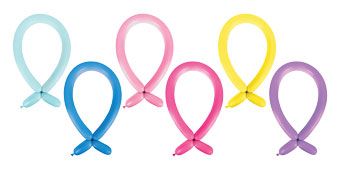 Vibrant Balloon Assortment - Bag of 100 - Image 1