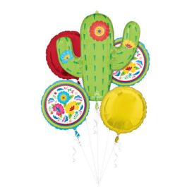 Floral Bouquet Foil Balloons - Fiesta Celebration - Image 1