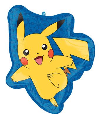 Pikachu Foil Balloon - Large Shaped Pokemon Party Decoration - Image 1
