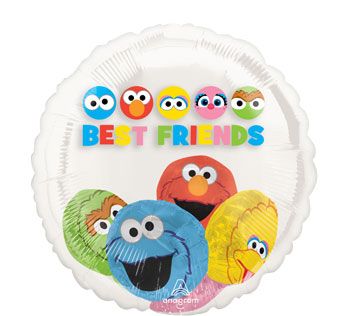 Sesame Street Balloon 20" Foil - Best Friends - Image 1