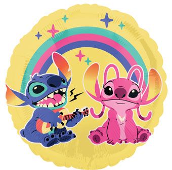 Lilo and Stitch Balloon - 18" Round Foil Party Decoration - Image 1