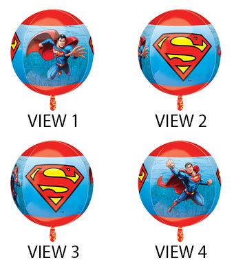Superman Balloons - 3-Pack - Image 1