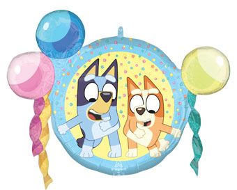 Bluey Balloons 3-Pack - 20" Foil Party Decor - Image 1