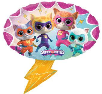 Super Kitties Balloons - 3-Pack - Image 1