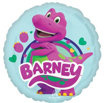Barney Balloons - 5-Pack - Image 1