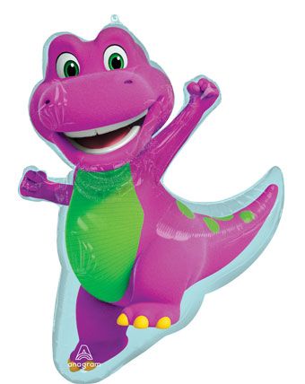 Barney Balloon - 3-Pack - Image 1