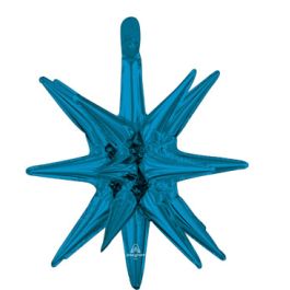 Blue Star Cluster Foil Balloons 20 Inch - Party Decor - Image 1