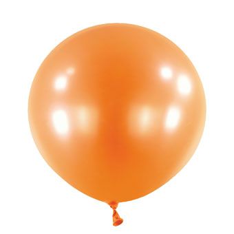 Tangerine Metallic Balloon - Party Supplies - Image 1