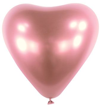 Pink Heart Balloons - Bag of 50 - Image 1