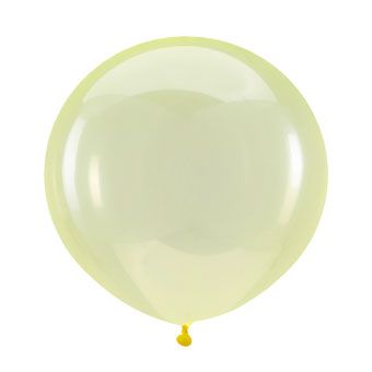 Crystal Yellow Balloon - Party Supplies - Image 1
