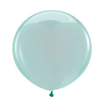 Crystal Green Balloons 24 Inch Round - 4-Pack - Image 1