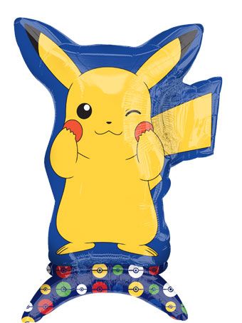 Pikachu Balloon - 3-Pack 22" Foil Air Fill Only - Image 1