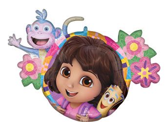 Dora the Explorer Balloons - 3-Pack - Image 1