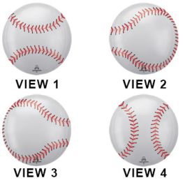 Baseball Foil Balloon 16 Inch - Party Decoration - Image 1