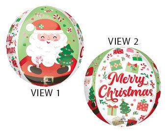 Jolly Old Santa Balloons - 3-Pack - Image 1