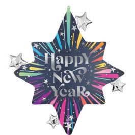 Large Star Foil Balloon 29 Inch - New Year's Blast Decoration - Image 1