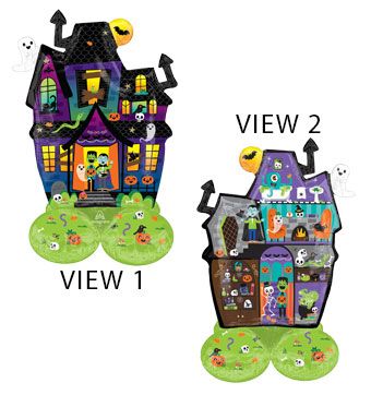 Haunted Manor Balloon 34" - Halloween Party - Image 1